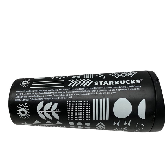 Starbucks 2017/2018 Stainless Steel Insulated Promotional Refill Tumbler Symbols - Picture 2 of 15